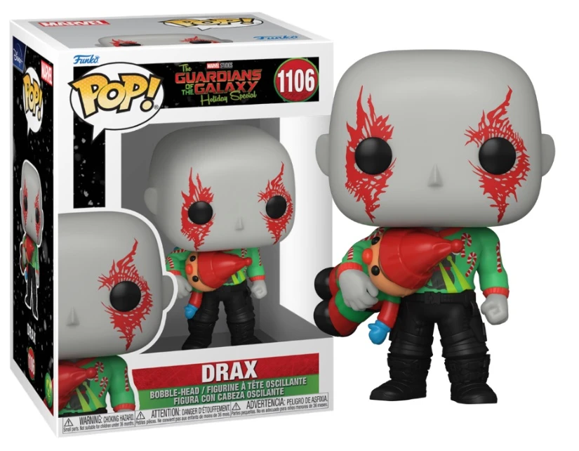 FUNKO MARVEL - POP N° 1106 - Les Gardiens De La Galaxie - Drax 'Holiday' 1 FUNKO MARVEL - POP N° 1106 - Les Gardiens De La Galaxie - Drax 'Holiday'