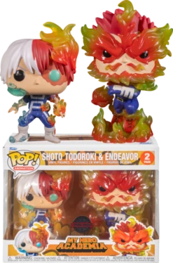 FUNKO MY HERO ACADEMIA - POP Animation - 2 Pack - Endeavor Et Todoroki SE