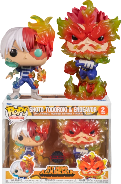 FUNKO MY HERO ACADEMIA - POP Animation - 2 Pack - Endeavor Et Todoroki SE 1 FUNKO MY HERO ACADEMIA - POP Animation - 2 Pack - Endeavor Et Todoroki SE