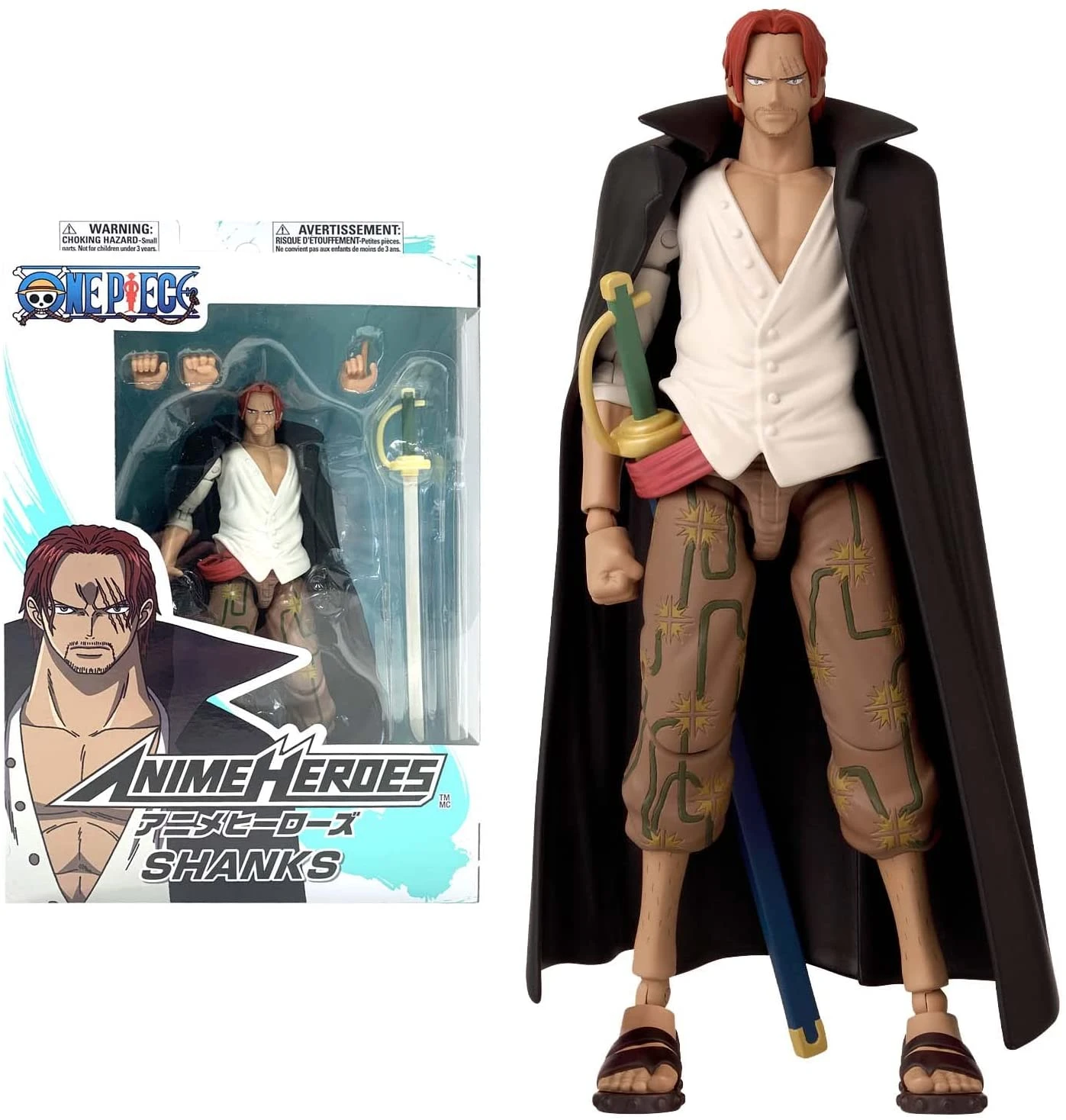 ONE PIECE - Shanks - Figurine Anime Heroes 17cm 1 ONE PIECE - Shanks - Figurine Anime Heroes 17cm