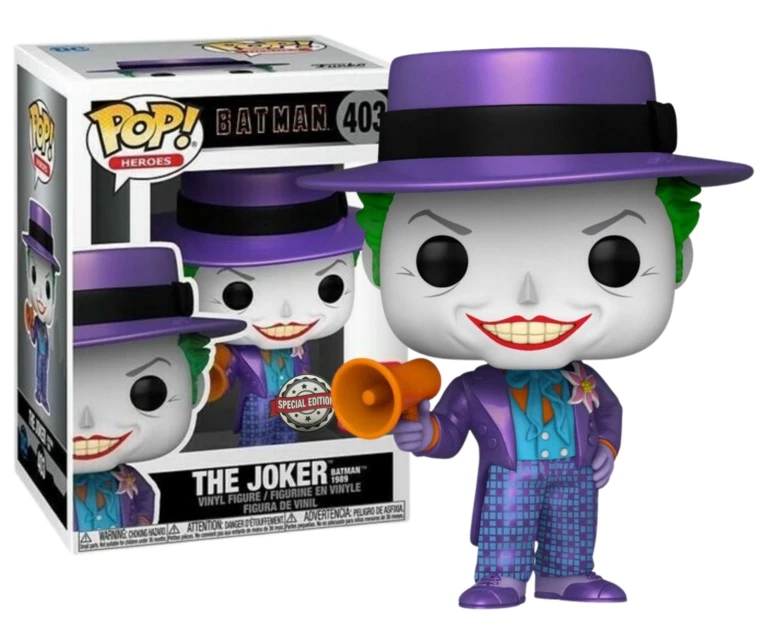 FUNKO BATMAN 89 - POP N° 403 - Joker W/Speaker Metal Effect SPECIAL EDITION 1 FUNKO BATMAN 89 - POP N° 403 - Joker W/Speaker Metal Effect SPECIAL EDITION