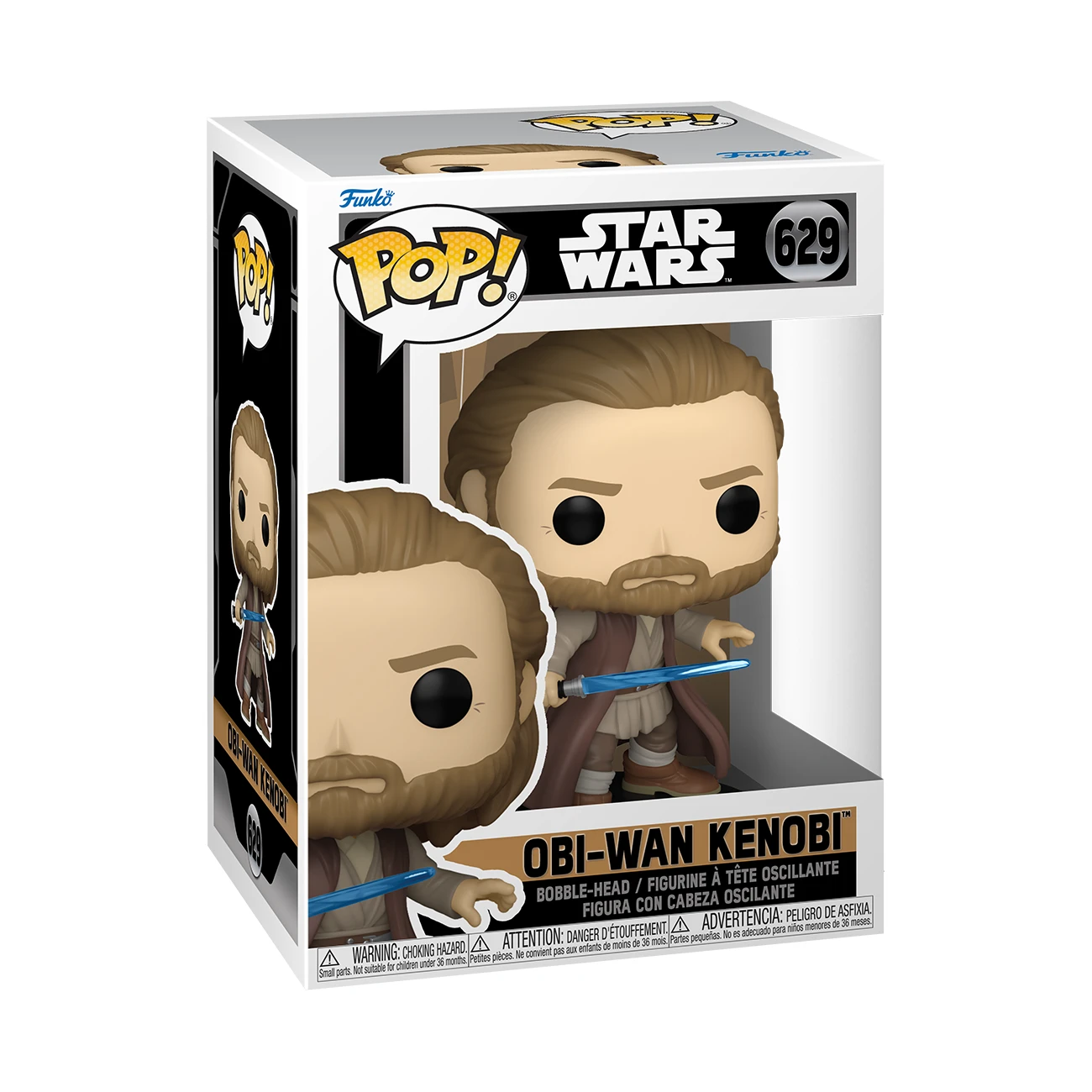 FUNKO OBI-WAN KENOBI - POP N° 629 - Obi-Wan (Posture De Combat) 2 FUNKO OBI-WAN KENOBI - POP N° 629 - Obi-Wan (Posture De Combat) – Image 2