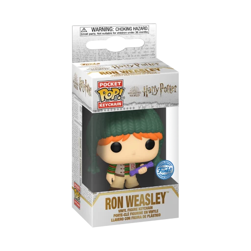 FUNKO HARRY POTTER HOLIDAY - Pocket Pop Keychains - 20ème Ann - Ron 2 FUNKO HARRY POTTER HOLIDAY - Pocket Pop Keychains - 20ème Ann - Ron – Image 2