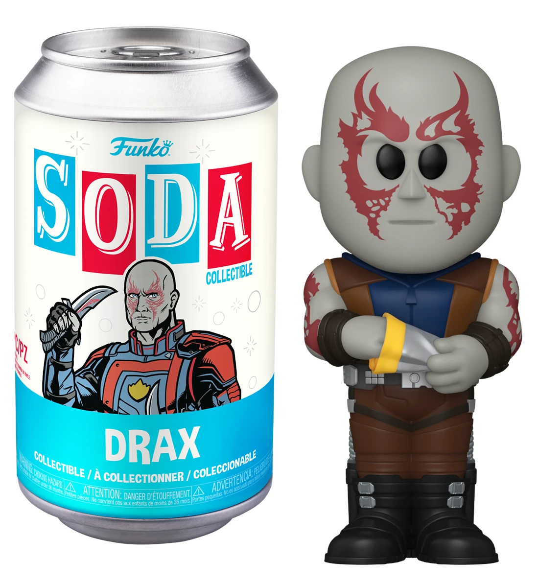 FUNKO LES GARDIENS DE LA GALAXIE 3 - POP Soda - Drax Avec Chase (M) 2 FUNKO LES GARDIENS DE LA GALAXIE 3 - POP Soda - Drax Avec Chase (M) – Image 2