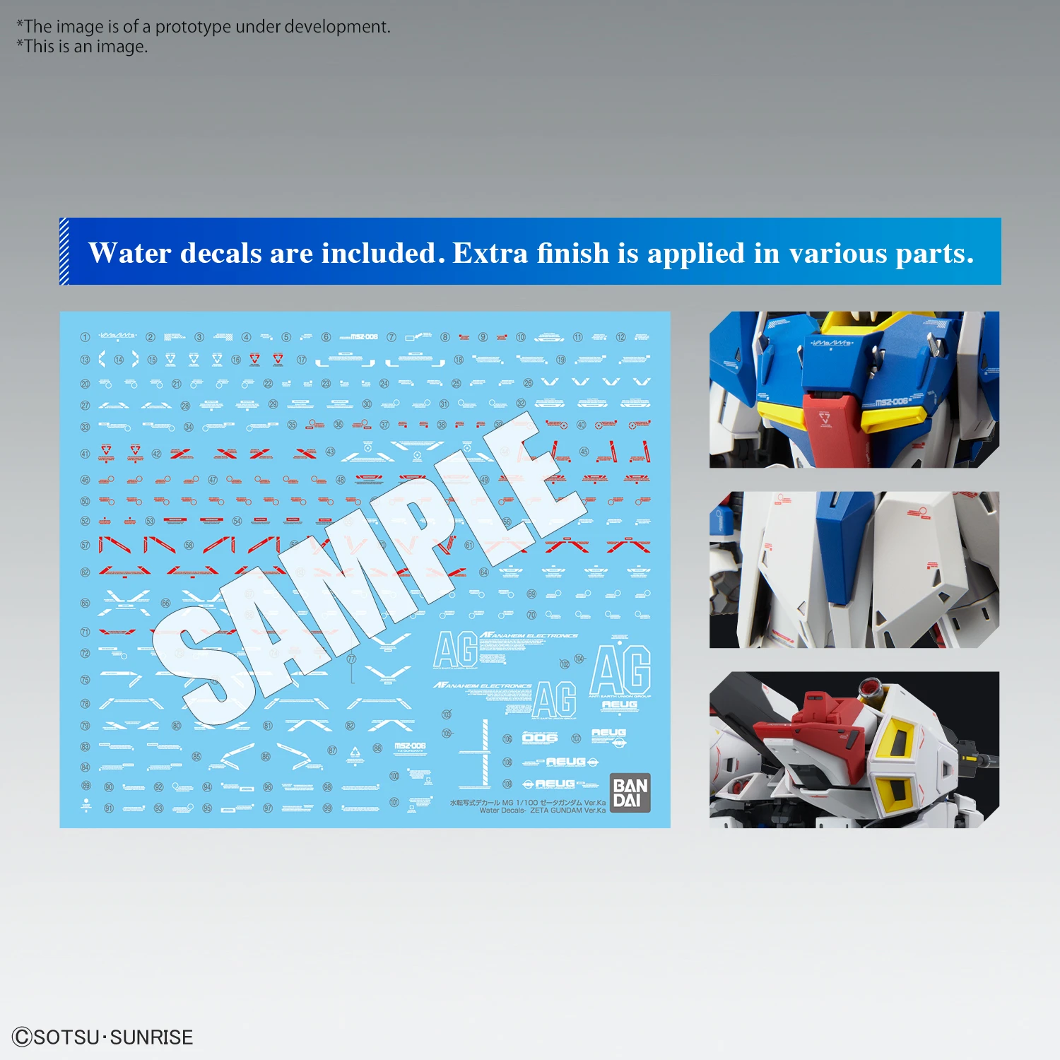 GUNDAM - MG 1/100 ZETA Gundam Ver. Ka - Model Kit 6 GUNDAM - MG 1/100 ZETA Gundam Ver. Ka - Model Kit – Image 6