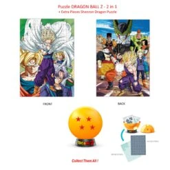 DRAGON BALL Z -Puzzle à Collectionner - 4 Etoiles - 2en1 Puzzle +Extra