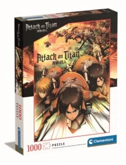 Clementoni L'ATTAQUE DES TITANS - Eren, Mikasa Et Armin - Puzzle 1000P