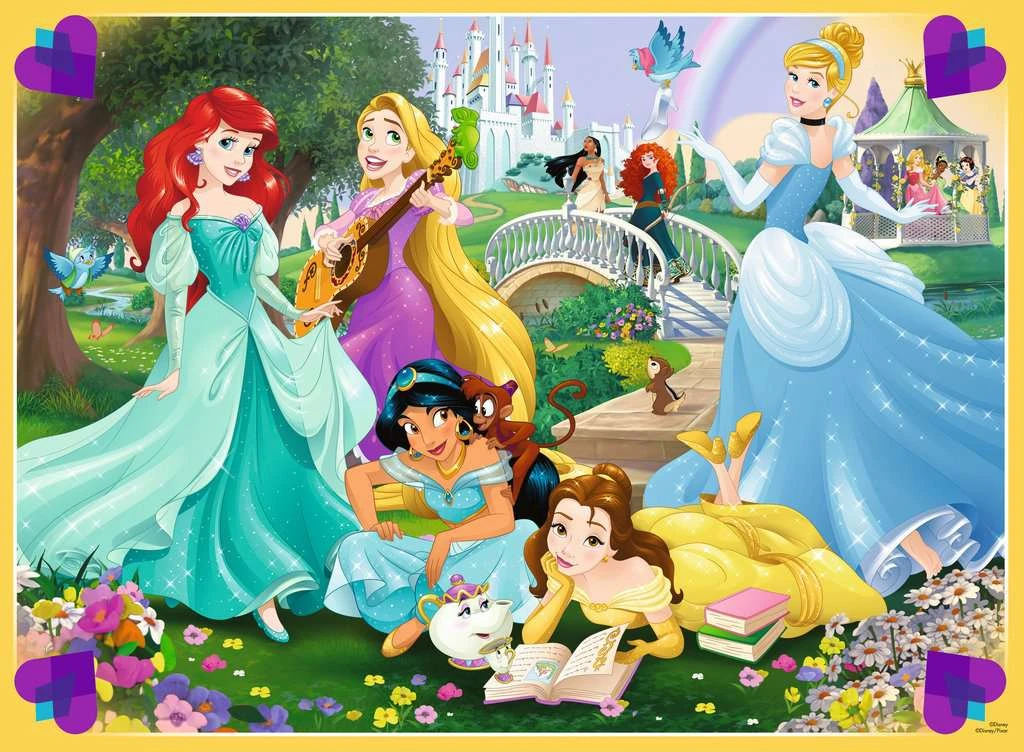 Ravensburger DISNEY - Les Princesses Disney - Puzzle 100P XXL 2 Ravensburger DISNEY - Les Princesses Disney - Puzzle 100P XXL – Image 2