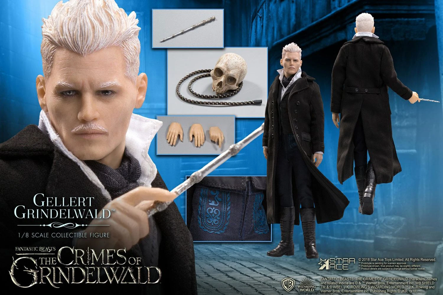 FANTASTIC BEASTS 2 - Movie Figures 1/8 - Gellert Grindelwald - 23cm 5 FANTASTIC BEASTS 2 - Movie Figures 1/8 - Gellert Grindelwald - 23cm – Image 5